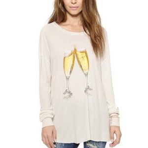 WILDFOX Couture Champagne Toast Thermal Long Sleeve